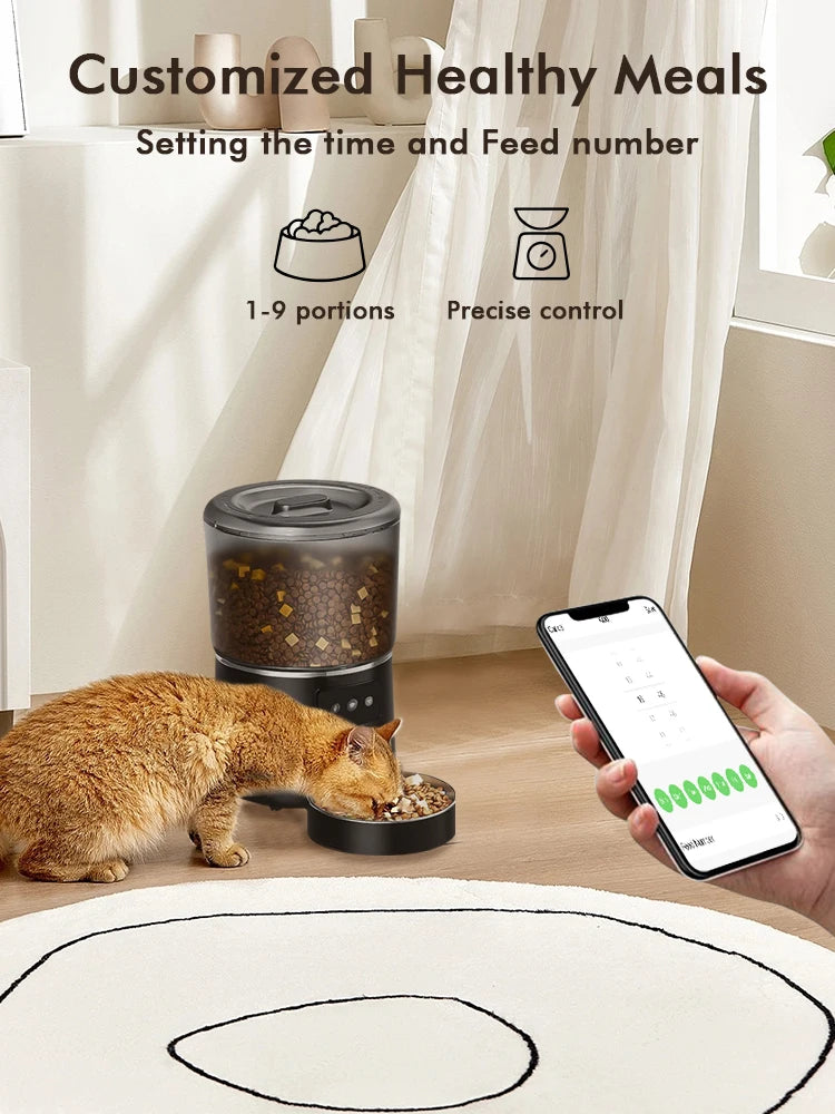 NPET Automatic Smart Pet Feeder for MultiPet Homes with App