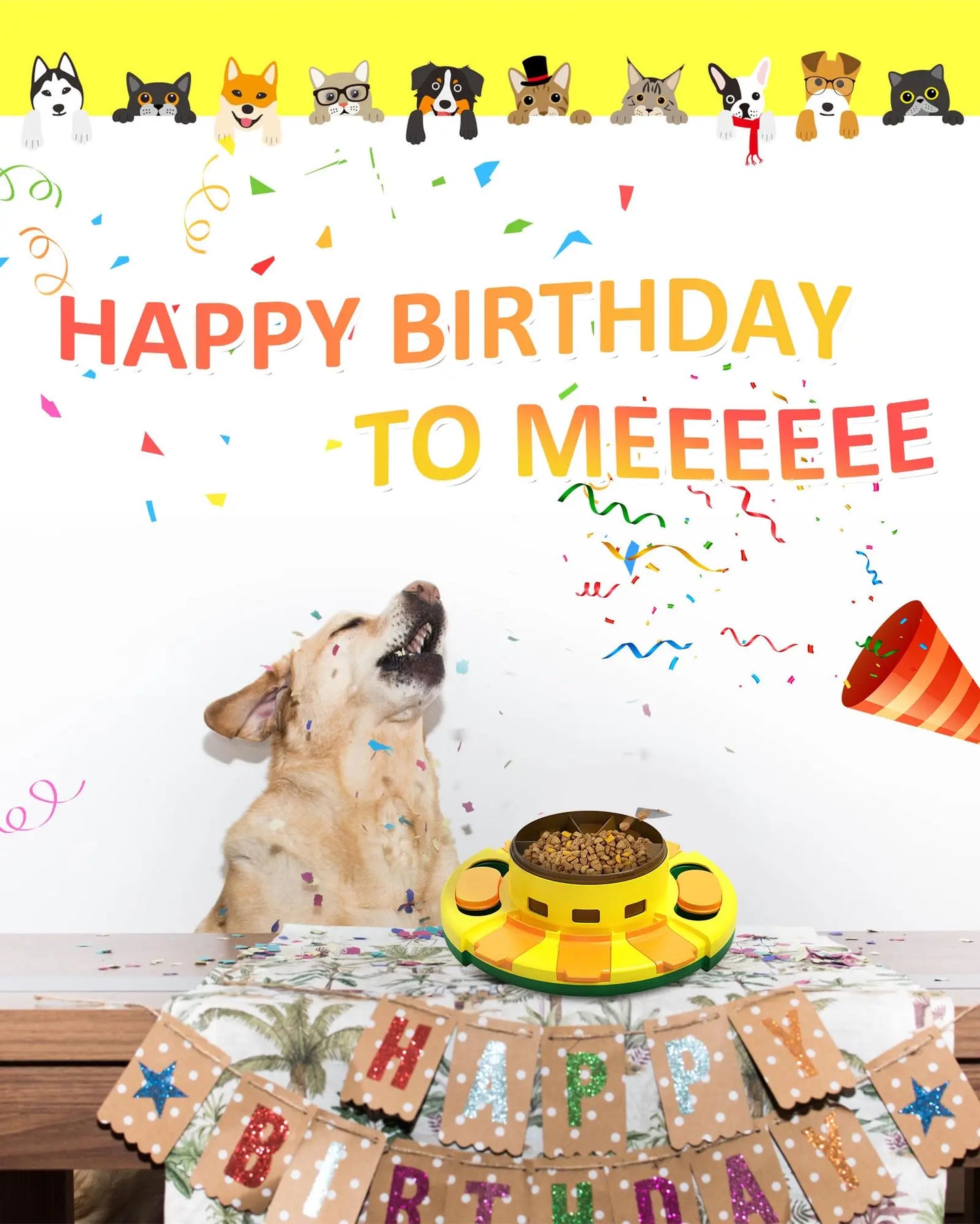 Hignconcerned Interactive Puzzle Dog Feeder Enrichment