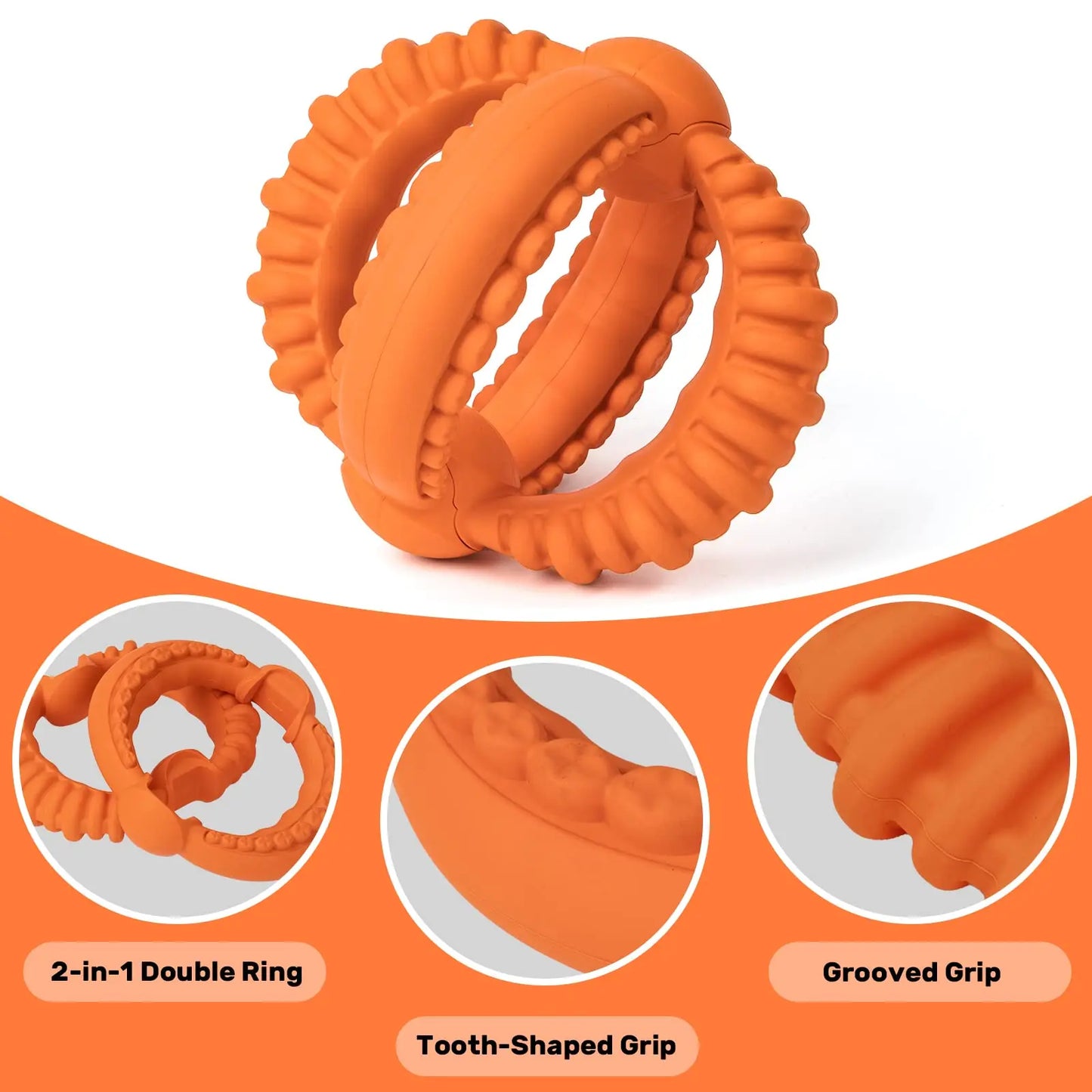 Is Smart Interchangeable Tug Of War Dog Toy With Rings