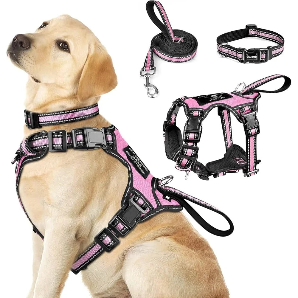 Fujian Reflective No Pull Pet Harness Leash Set For Dogs