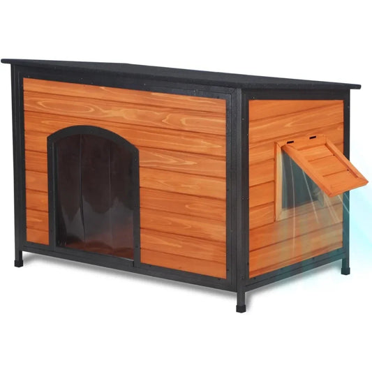 ZHUXIANG Weatherproof Chew Proof Outdoor Dog Kennel