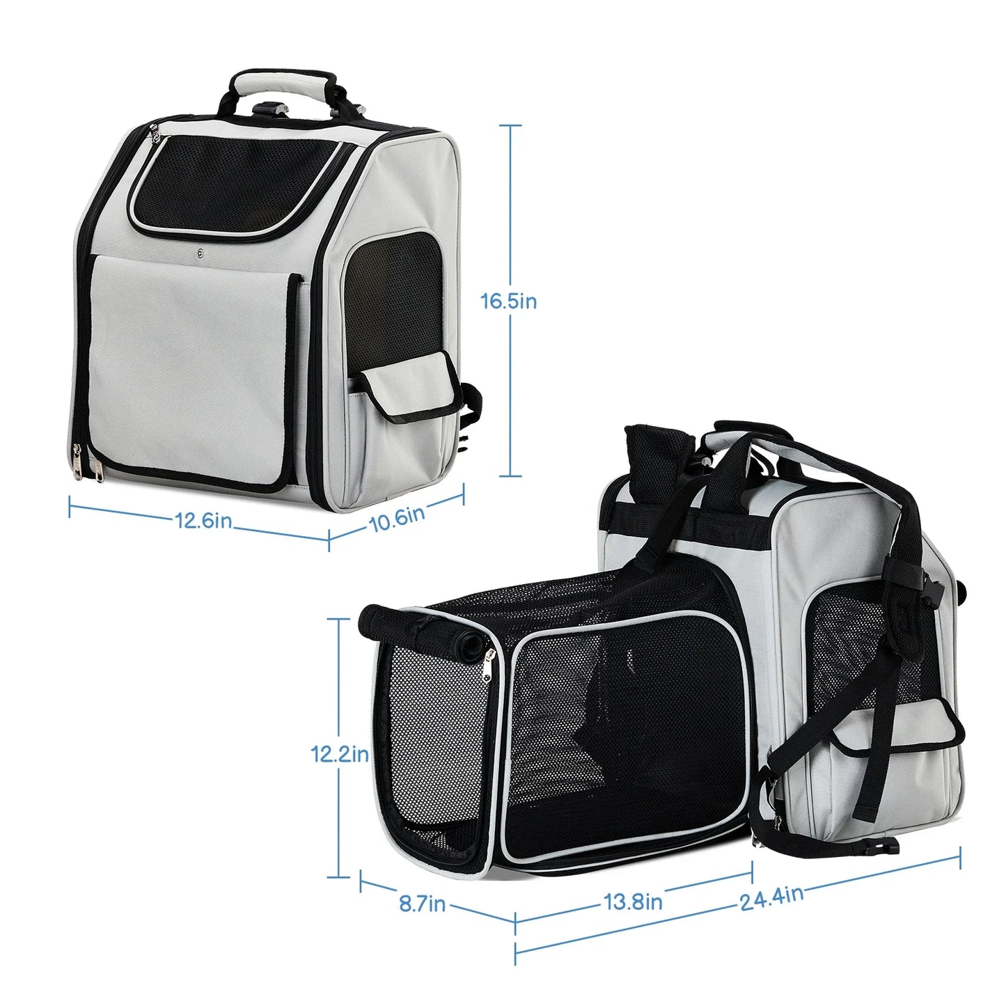 Pet Backpack Portable Breathable Foldable Cat Dog Carrier
