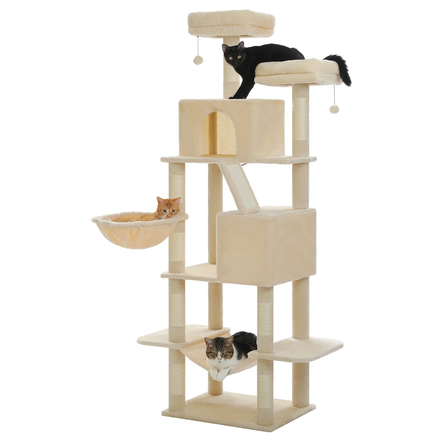 PAWZ Road Multi-Level Tall Cat Tree Indoor Large Cat Tower