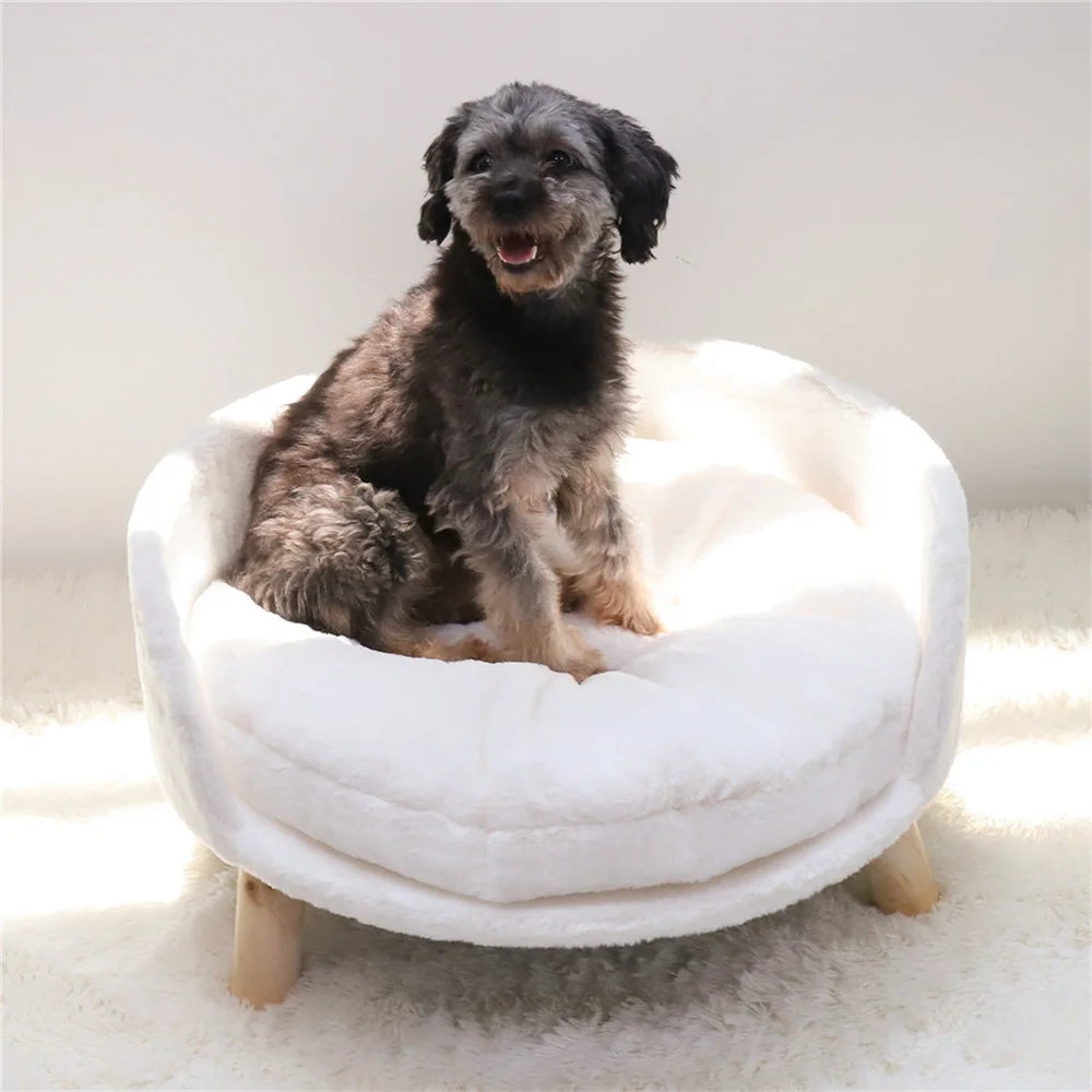 BORWARTCN Ultra Soft Elevated Dog Cat Sofa Bed Cushion