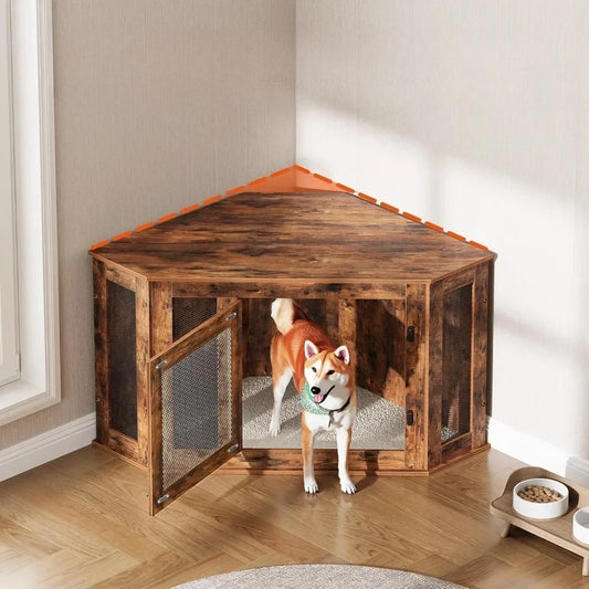 Hign Concerned Corner Dog Crate Furniture End Table