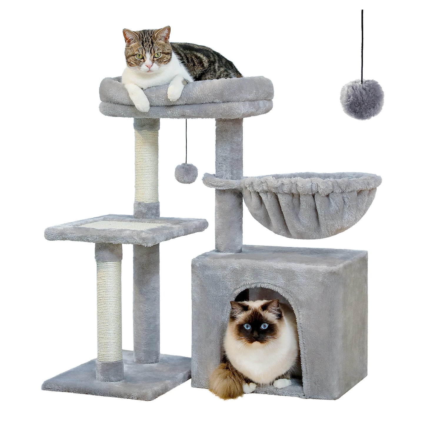 PAWZ Road Cat Tree Tower Indoor Cats Three Layer Premium