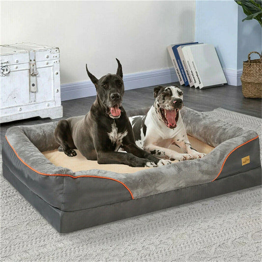 BORWARTCN Orthopedic Memory Foam Dog Bed Sofa Couch