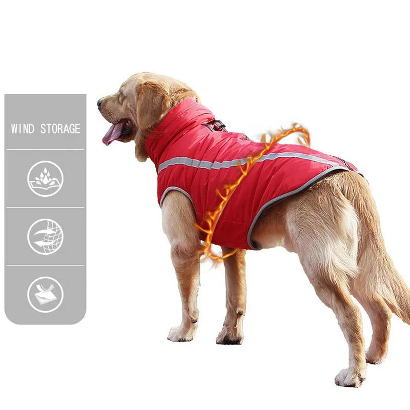 CDDMPET Waterproof Padded Dog Coat Reflective Design