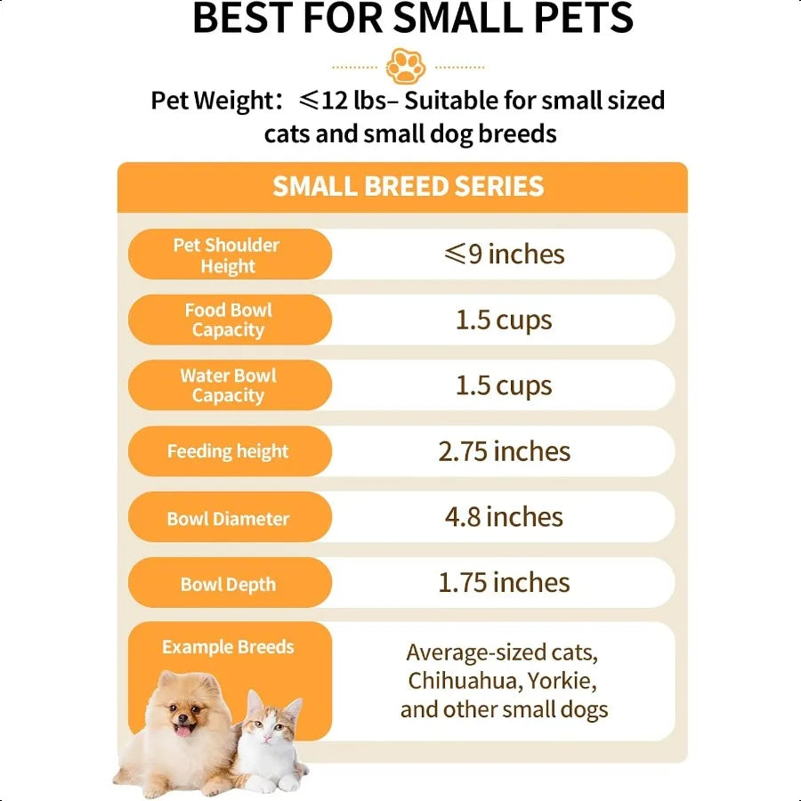 Hign-concerned Ceramic Raised Pet Bowls for Food and Water