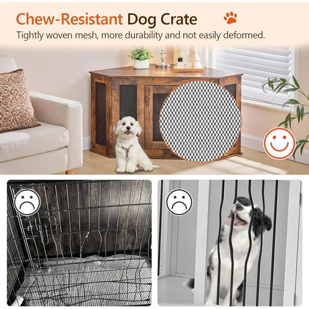 Hign Concerned Corner Dog Crate Furniture End Table