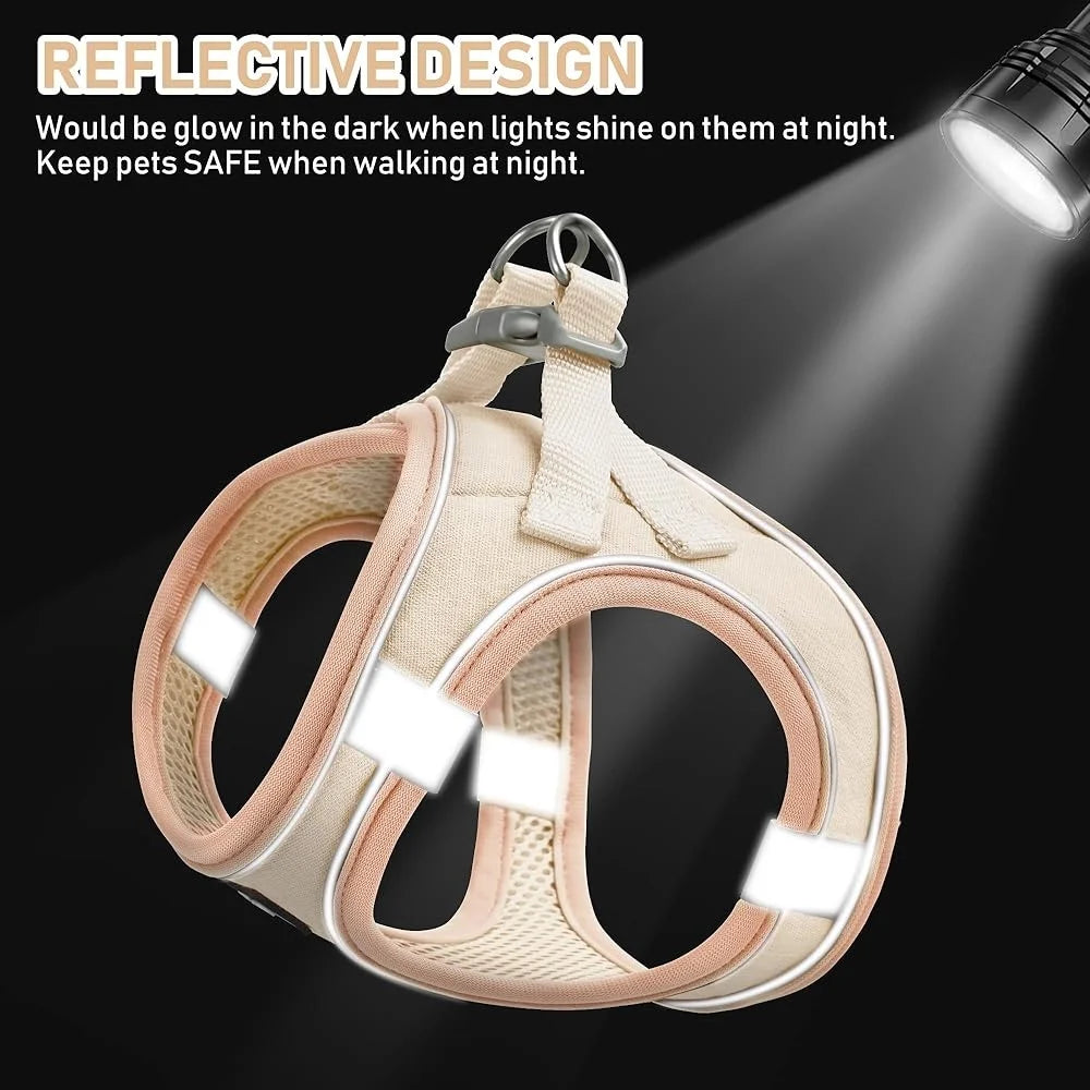 Fujian No Pull Pet Harness Leash Collar Set Step In