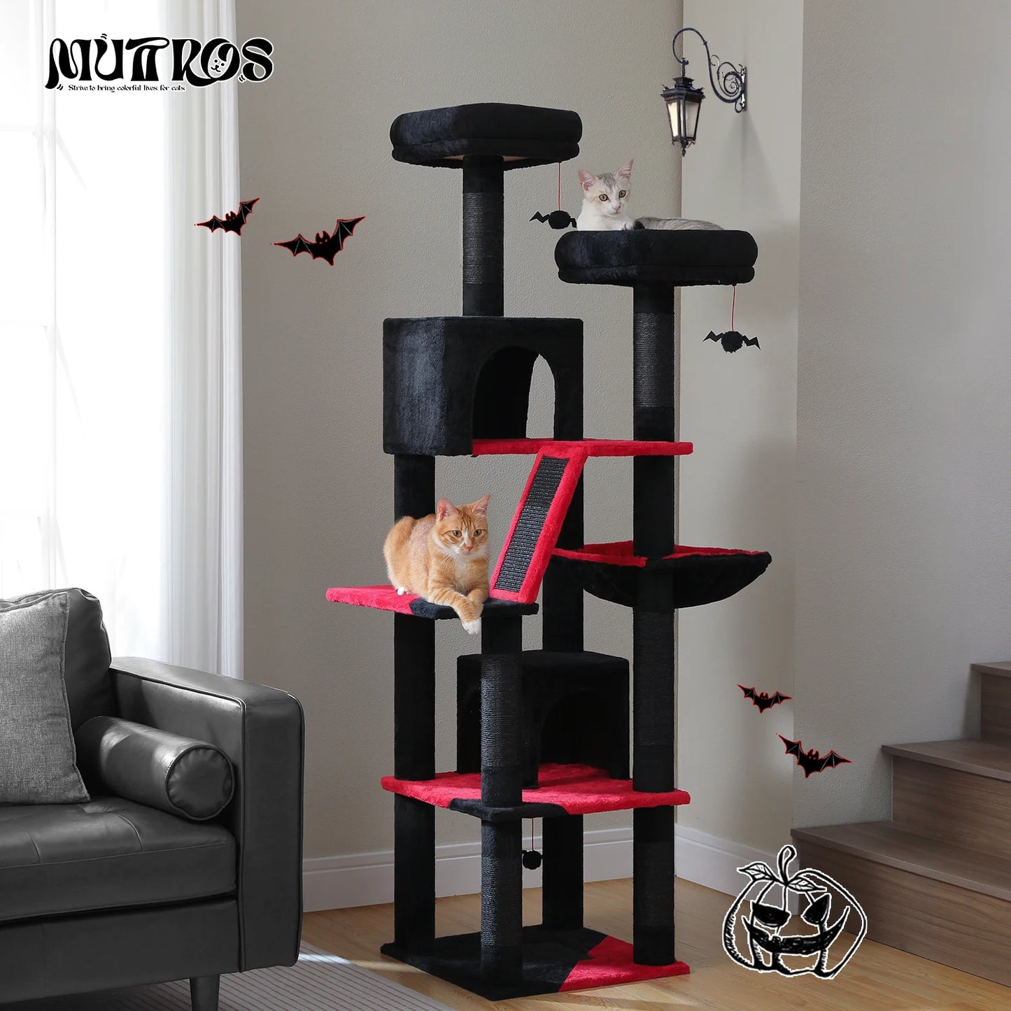 PAWZ Road Deluxe Cat Tree Multi Level Plush Condo Oasis