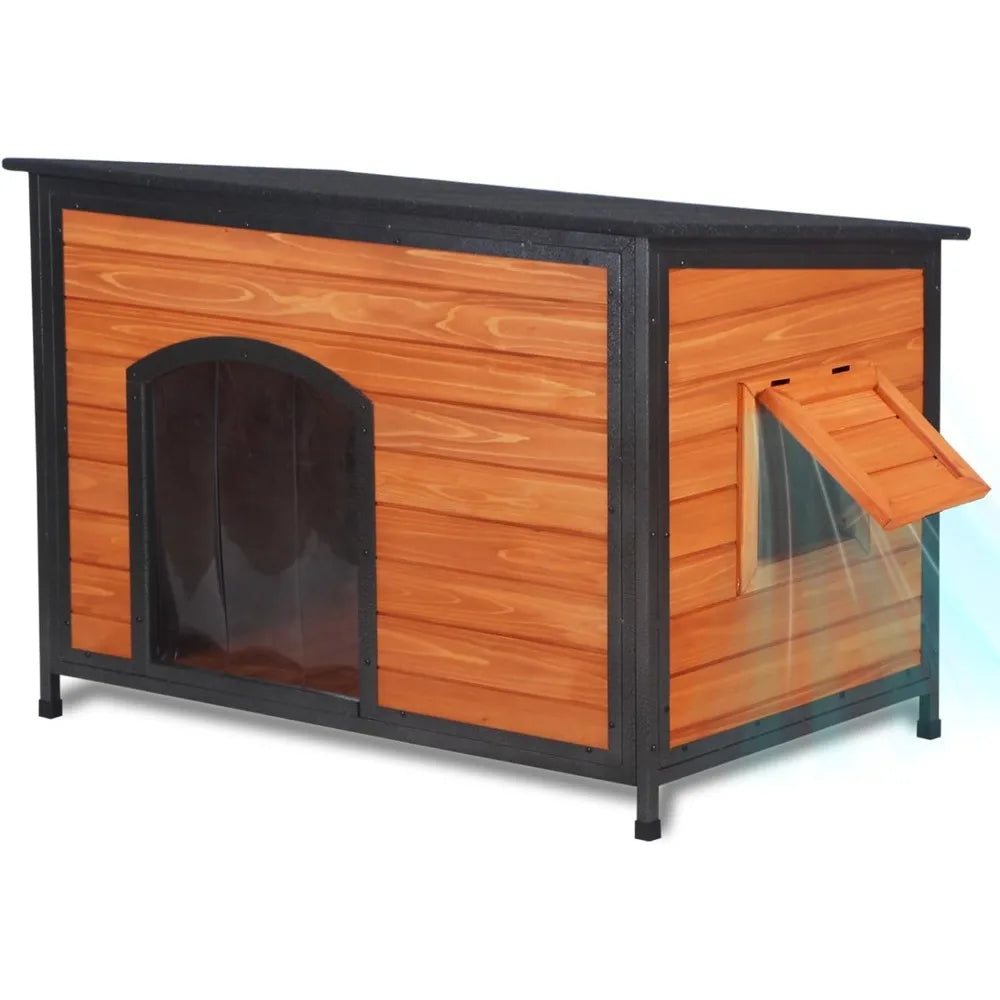 ZHUXIANG Weatherproof Chew Proof Outdoor Dog Kennel