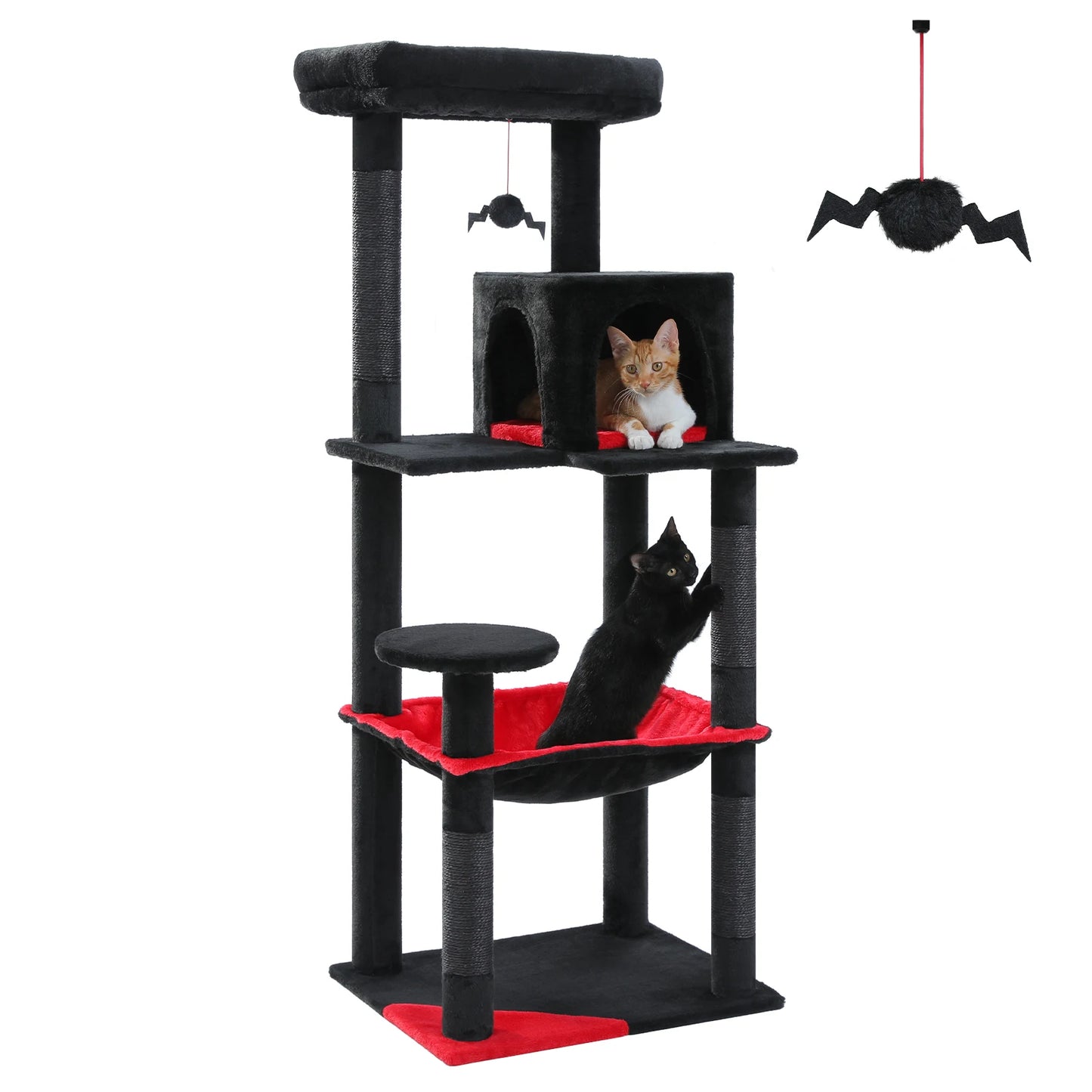 PAWZ Road Cat Tree for Indoor Large Cats with Hammock