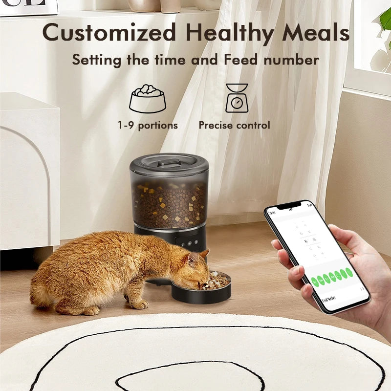 NPET Automatic Smart Pet Feeder for MultiPet Homes with App