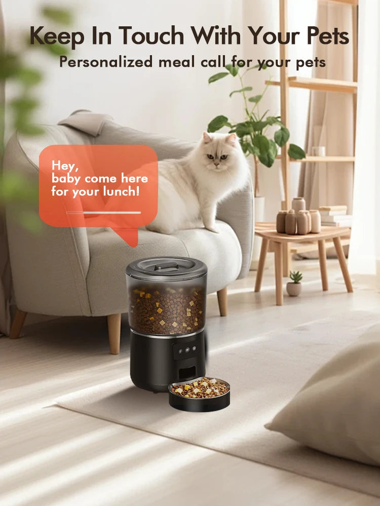 NPET Automatic Smart Pet Feeder for MultiPet Homes with App