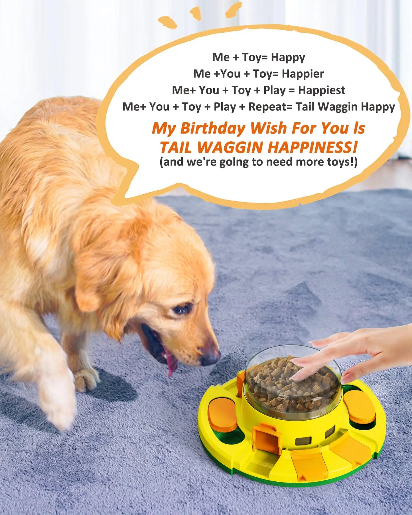 Hign-concerned Interactive Puzzle Toy For Dogs Feeder