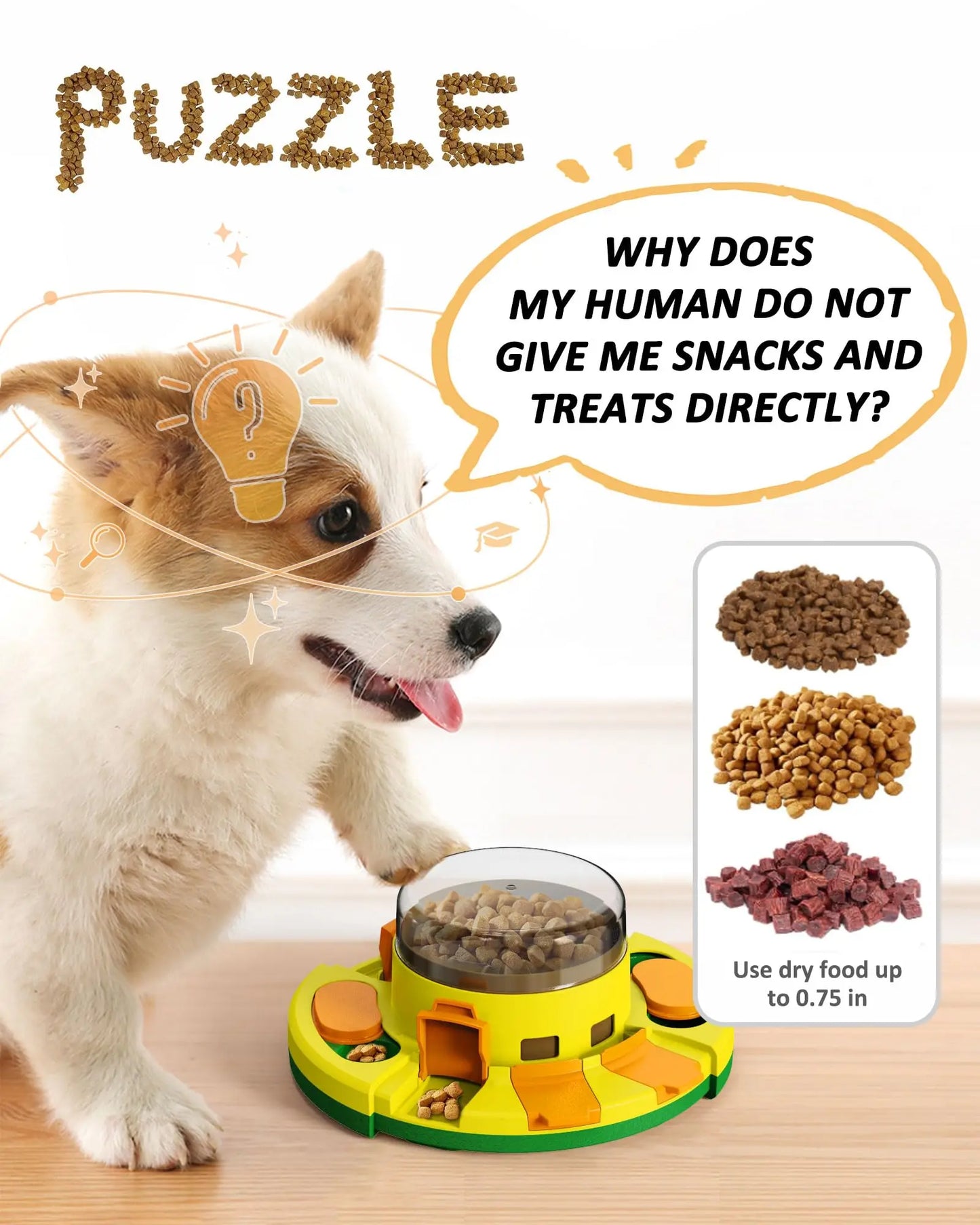 Hign-concerned Interactive Puzzle Toy For Dogs Feeder