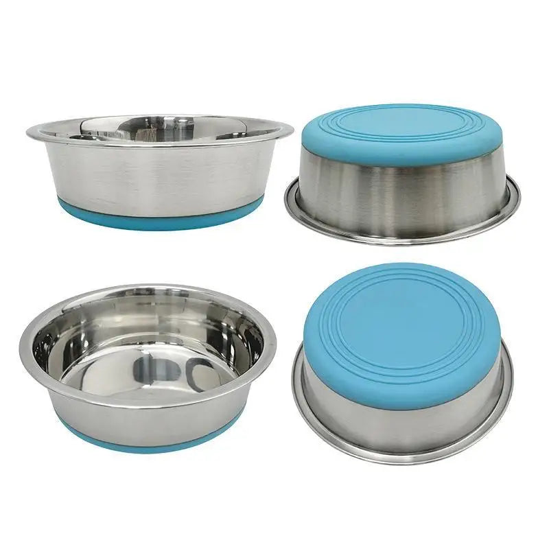 Stainless Steel Pet Bowl With Non-Slip Base, Heavy Duty Bowl