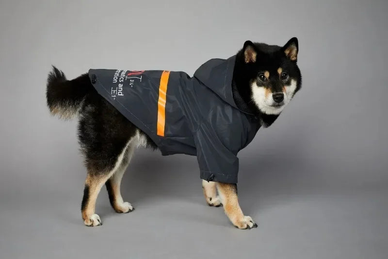 Dog Reflective Raincoat Space Suit Hoodie Pet Coat Apparel