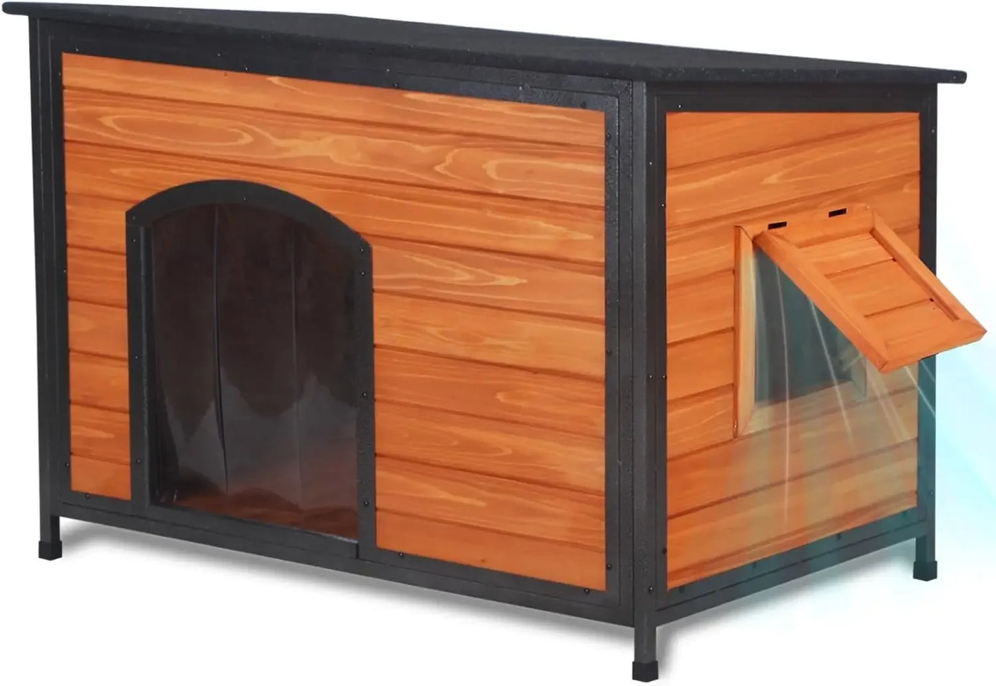 ZHUXIANG Weatherproof Chew Proof Outdoor Dog Kennel
