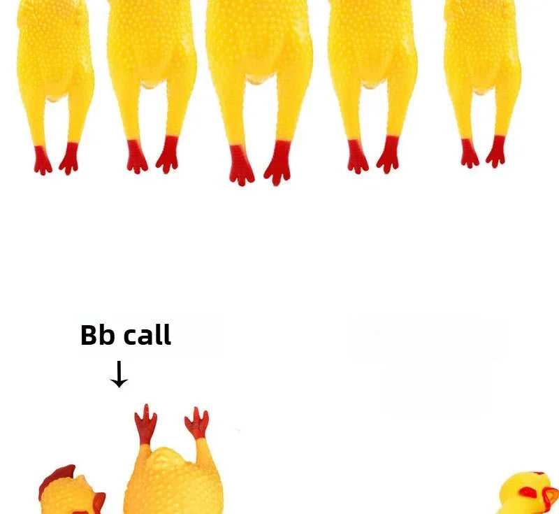 DKSTINYE Squeaky Screaming Chicken Dog Toy Chew Toy
