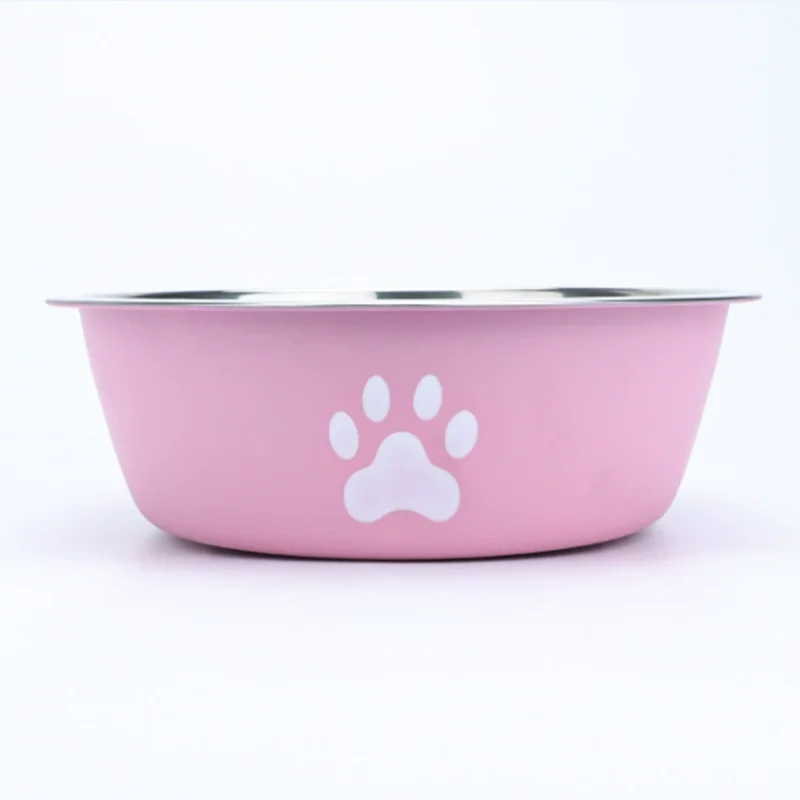 Large Capacity Stainless Steel Dog Food Bowl Anti Knock