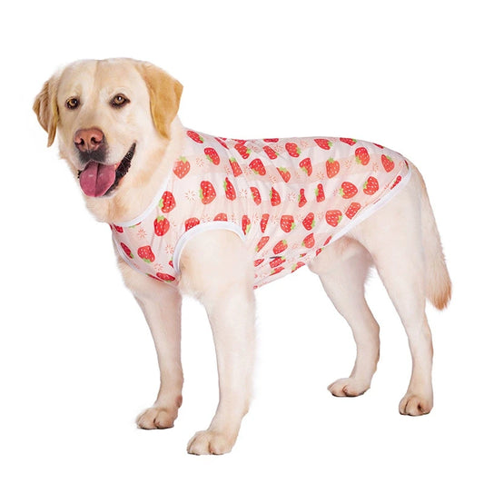 Summer Cooling Dog Vest Breathable Mesh Sleeveless Shirt