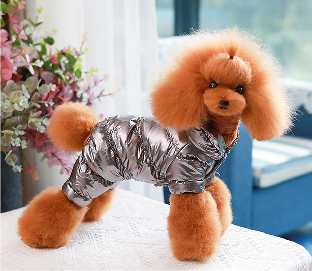 Winter Dog Coat Padded Cotton Warm Outfit For Small Dogs