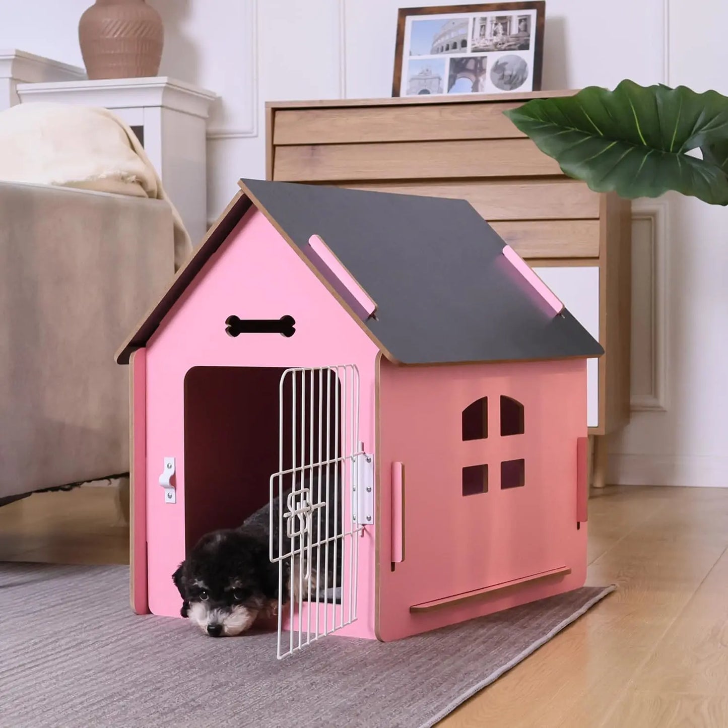Dog House Indoor For Small Dogs And Cats Cozy Wooden