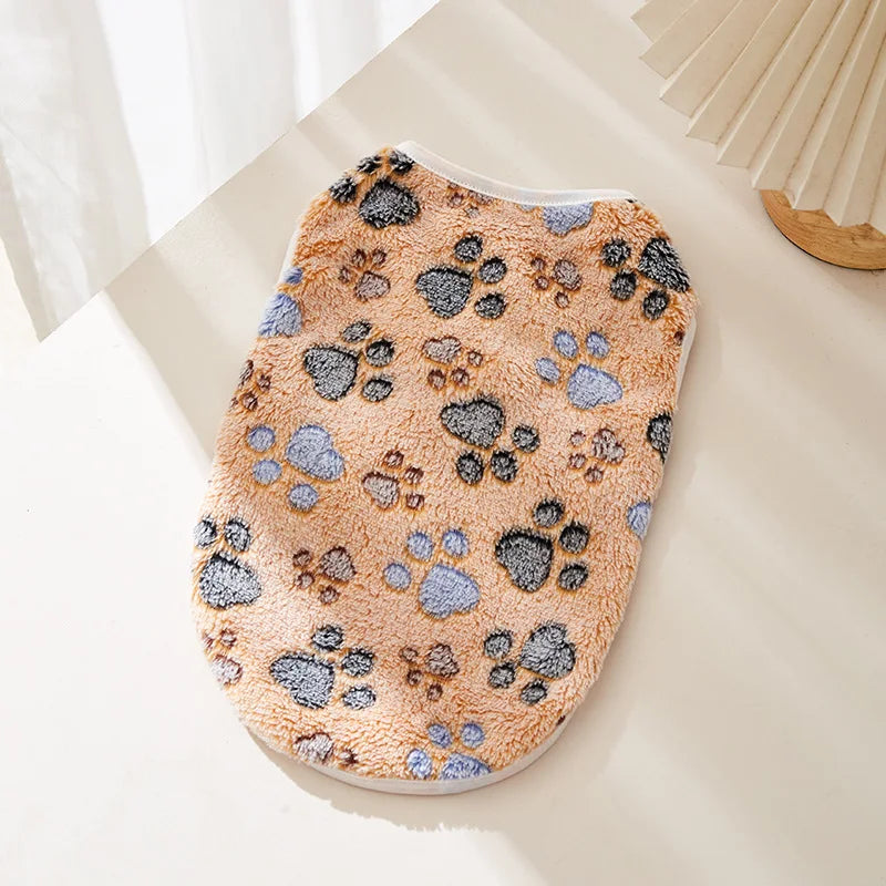 NONECN Flannel Dog Clothes Vest For Small Medium Dogs