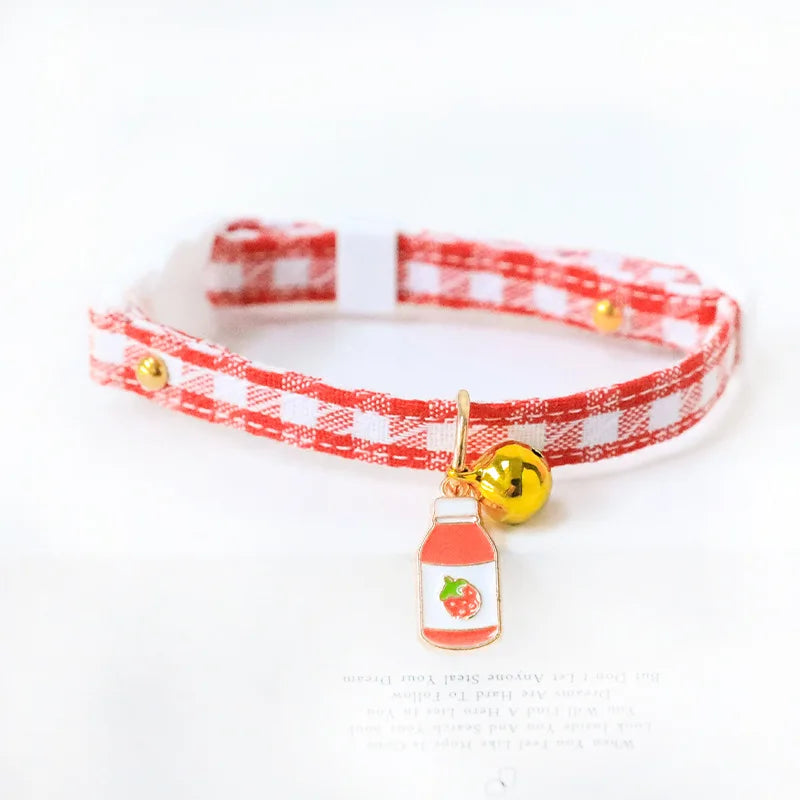 Feature Adjustable Cat Collar With Bell Engraved ID Tag