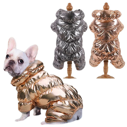 Winter Dog Coat Padded Cotton Warm Outfit For Small Dogs