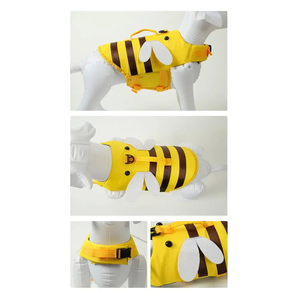 Dog Life Vest For Boating Ripstop Waterproof Adjustable With Handle