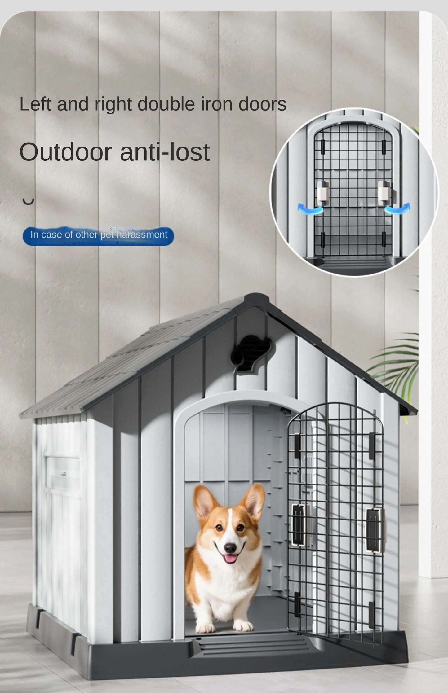 NONECN Outdoor All Season Dog House For Large Dogs