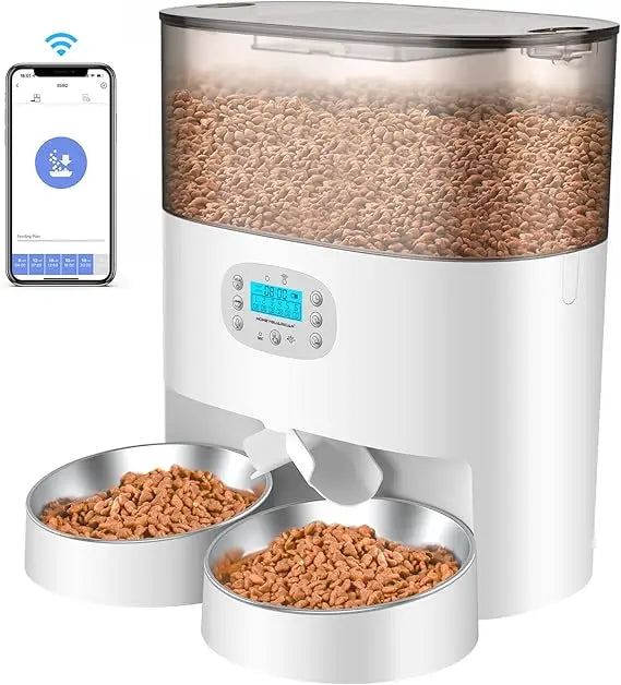 Automatic Cat Feeder With 2 4G WiFi Timed Pet Dispenser