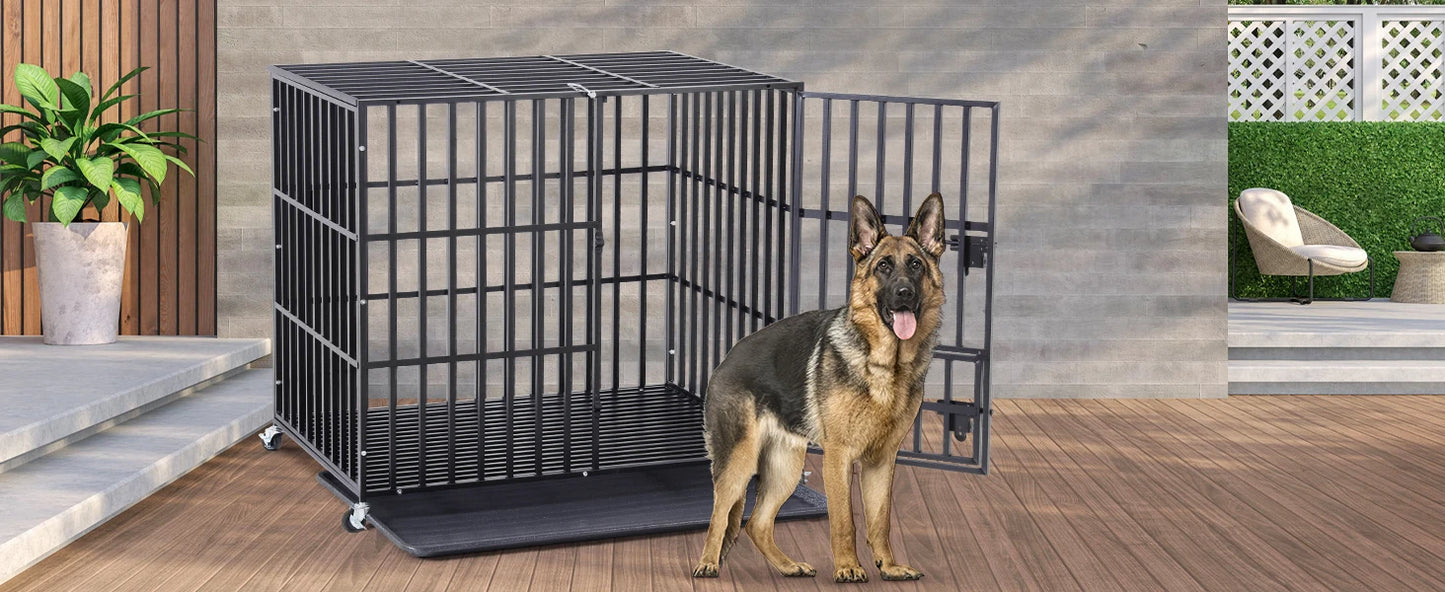 BORWARTH Heavy Duty Dog Crate Tear Resistant Kennel