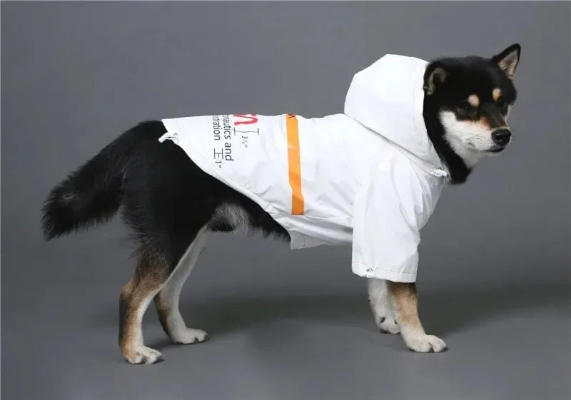 Dog Reflective Raincoat Space Suit Hoodie Pet Coat Apparel