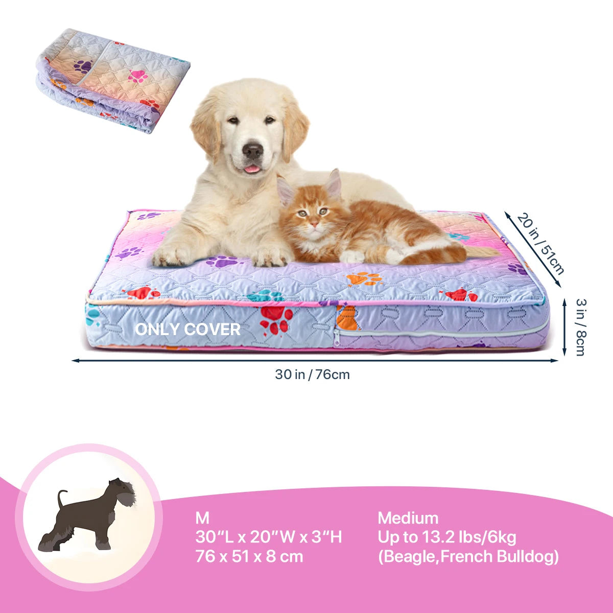 Zhejiang Choice Orthopedic Dog Bed Cover Washable Mat Waterproof