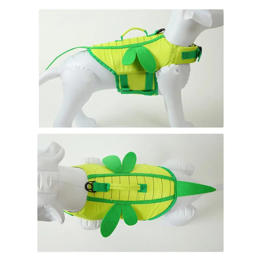 Dog Life Vest For Boating Ripstop Waterproof Adjustable With Handle