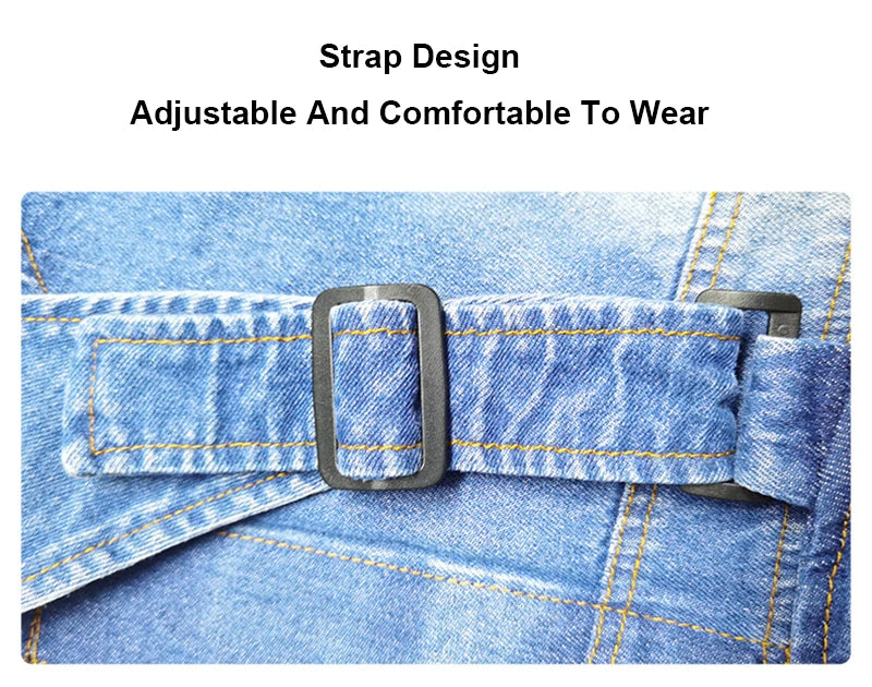 Denim Overalls For Dogs Adjustable Reflective Straps
