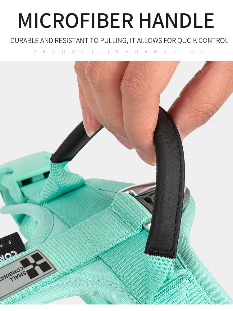 Small Combination No Pull Reflective Dog Harness Vest For Dogs