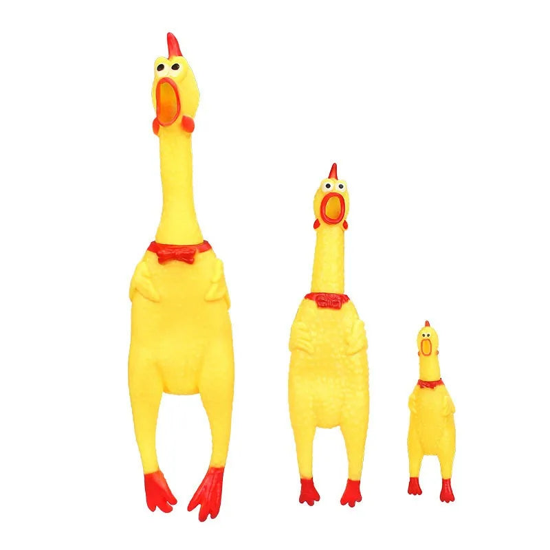 DKSTINYE Squeaky Screaming Chicken Dog Toy Chew Toy