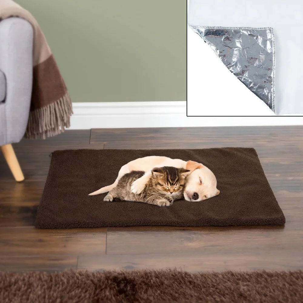 Self Heating Pet Pad for Dogs and Cats Sherpa Cover