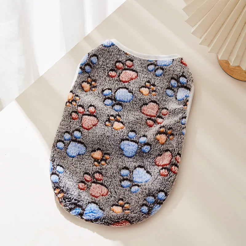 NONECN Flannel Dog Clothes Vest For Small Medium Dogs