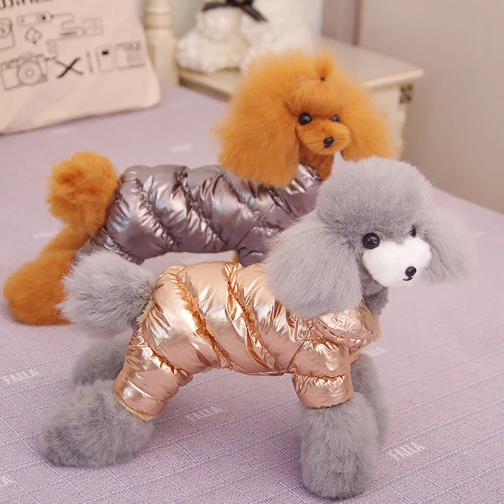 Winter Dog Coat Padded Cotton Warm Outfit For Small Dogs