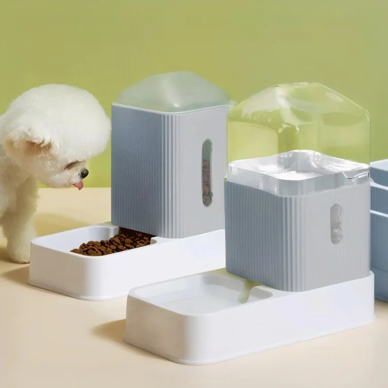 Automatic Pet Feeder And Water Dispenser Gravity Set
