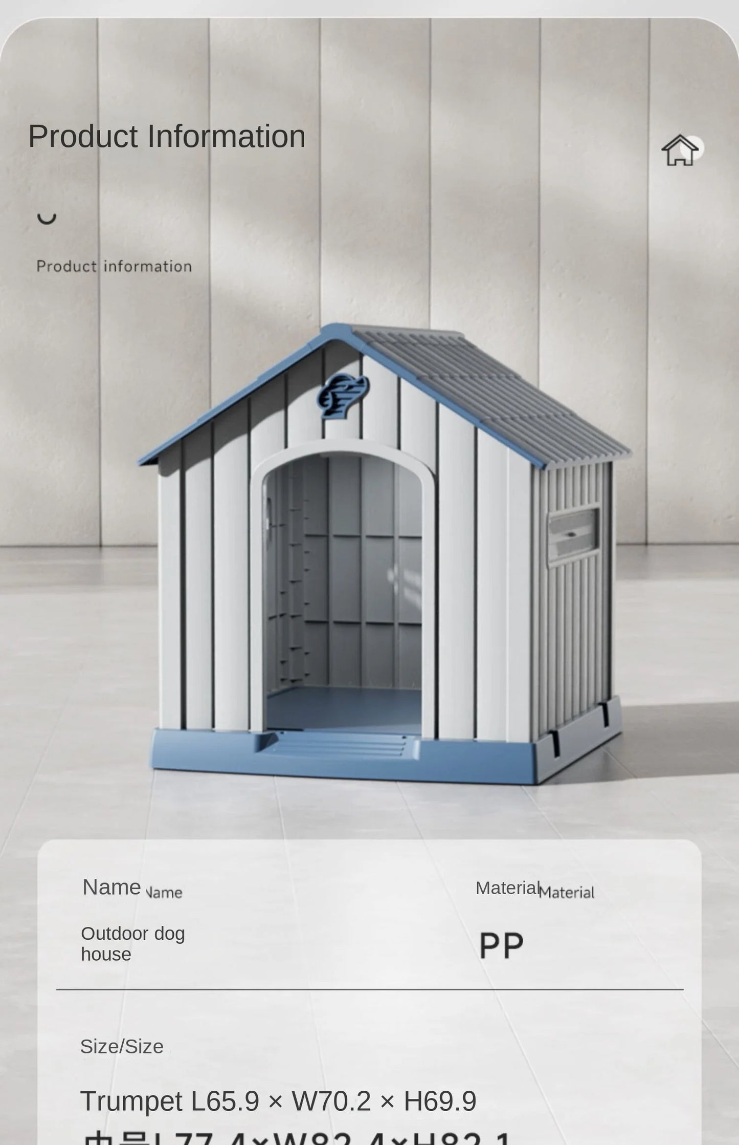 NONECN Outdoor All Season Dog House For Large Dogs