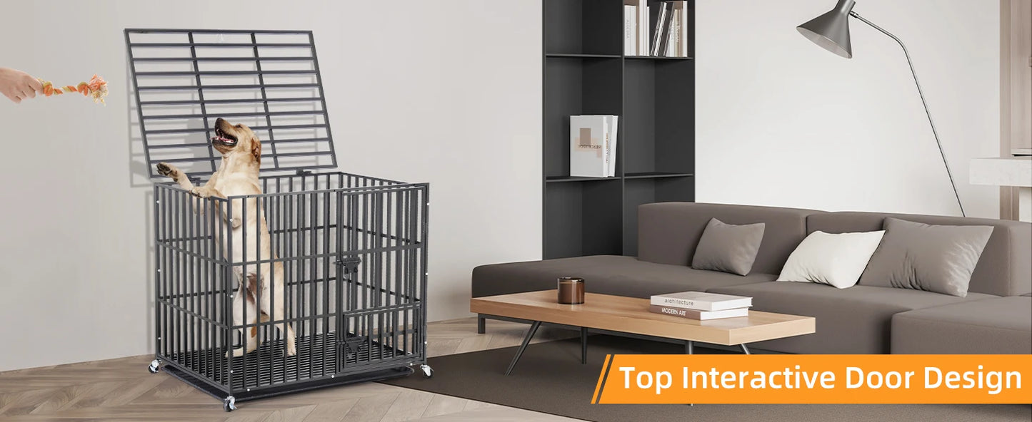 BORWARTH Heavy Duty Dog Crate Tear Resistant Kennel