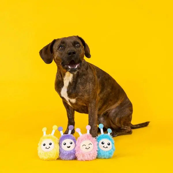 Mini Monster Pals Dog Toys 4 Pack Interactive Squeaky Fun
